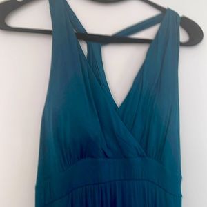 Soma teal maxi dress. Built in bra.